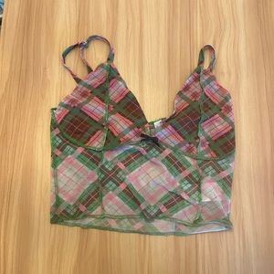 THE RAGGED PRIEST PLAID TANK